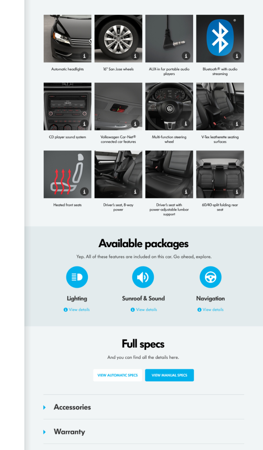 Passat options