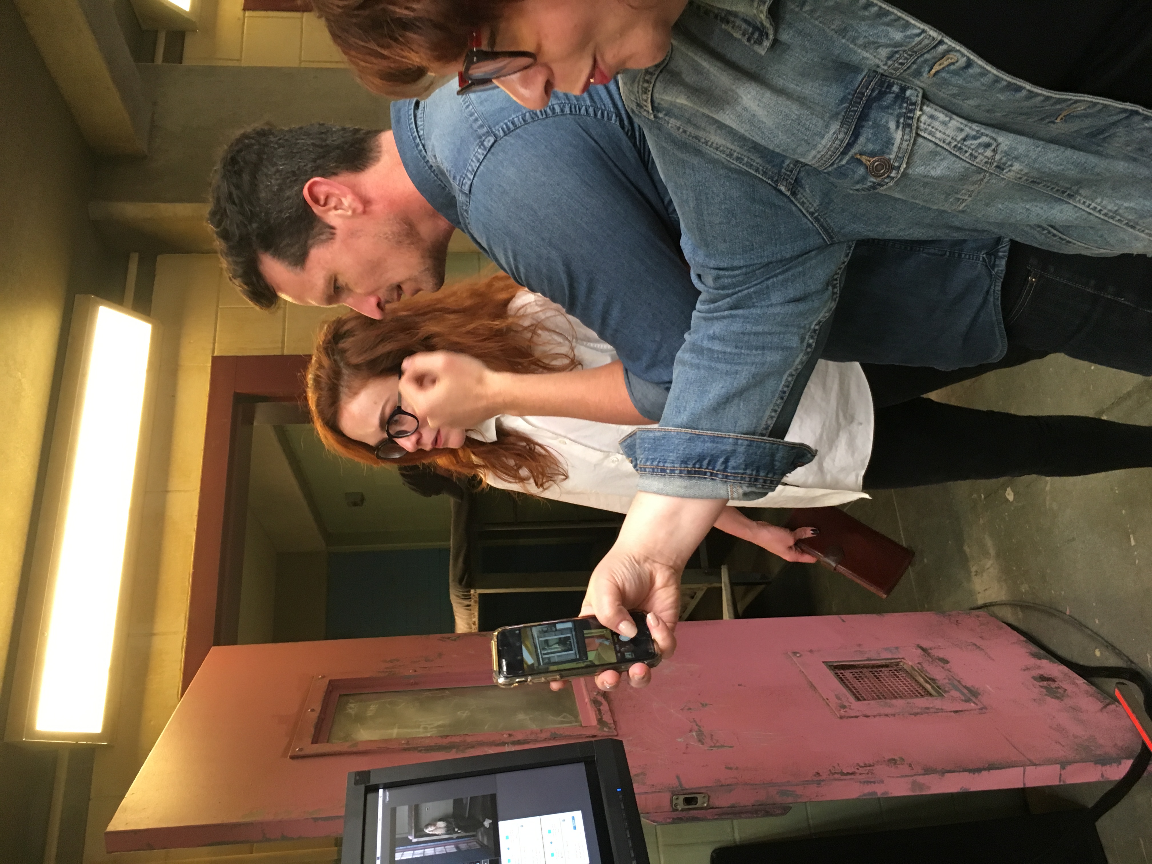 On set in Vancouver